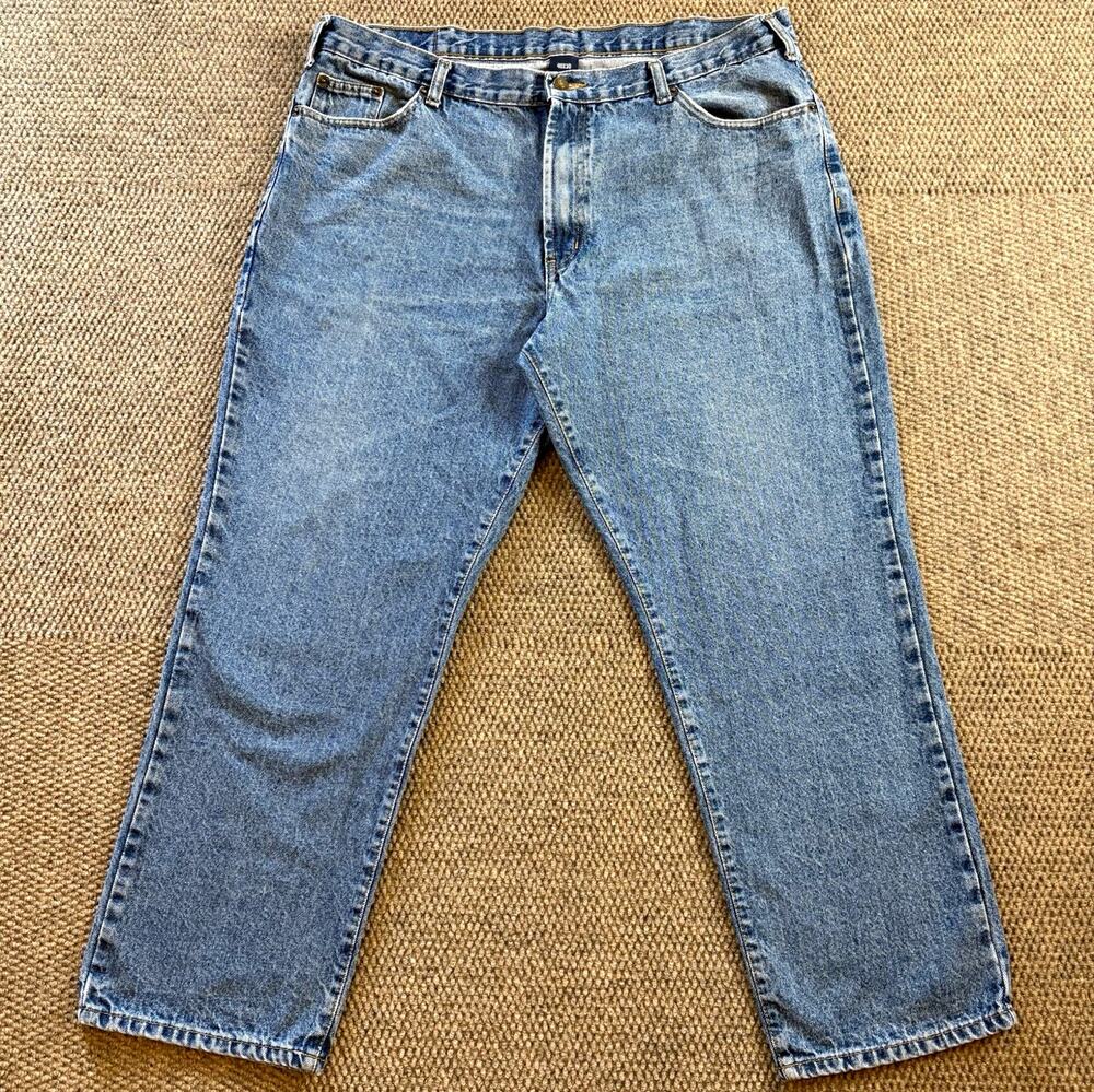 Full Blue 90375 Men’s Jeans 40x30 Regular Fit Straight Leg Medium Wash Denim